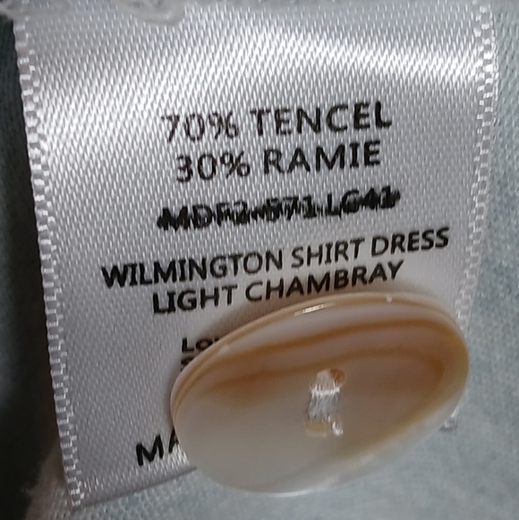 Show Me Your MuMu Wilmington Shirt Dress in light Chambray size Small - Picture 11 of 13